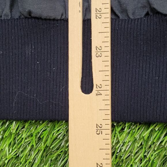 Vintage 70s MOD Anorak Windbreaker Jacket L/XL 24x25 Black - Picture 10 of 12